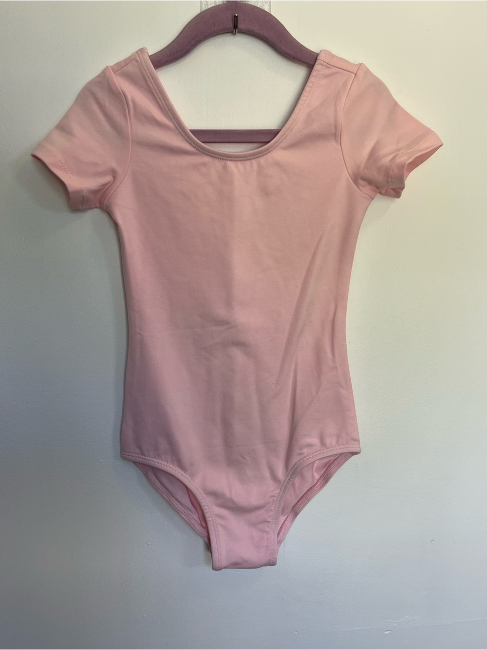 Dance Ballerina Girls One Piece Short Sleeve Pink Leotard Size 3T